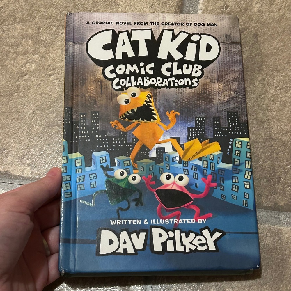 Cat Kid Comic Club Collaborations Dav Pilkey Hardcover Graphic Novel Book 4